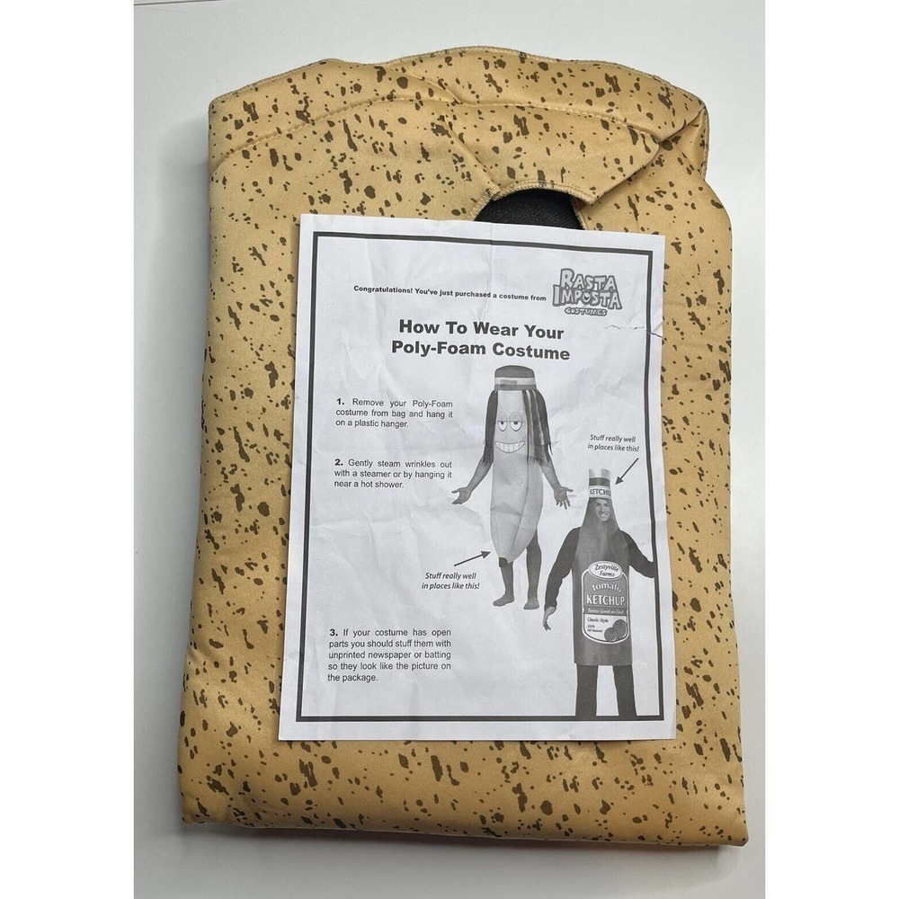 NEW Rasta Imposta One Piece Taco Costume One Size Adult - Picture 3 of 3